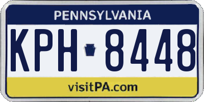 PA license plate KPH8448