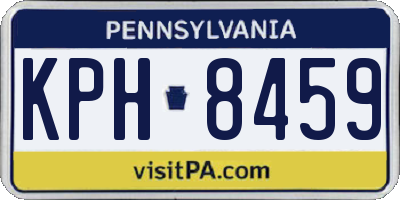 PA license plate KPH8459