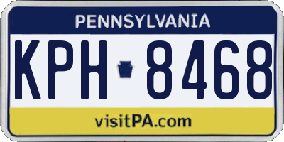 PA license plate KPH8468