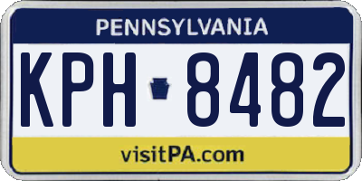PA license plate KPH8482