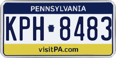 PA license plate KPH8483