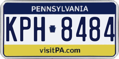 PA license plate KPH8484