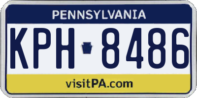 PA license plate KPH8486