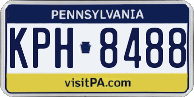 PA license plate KPH8488
