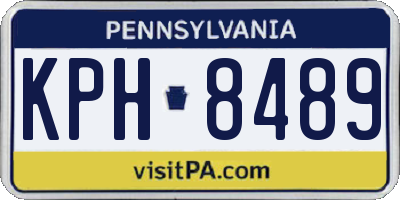 PA license plate KPH8489