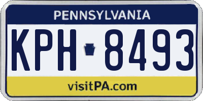 PA license plate KPH8493