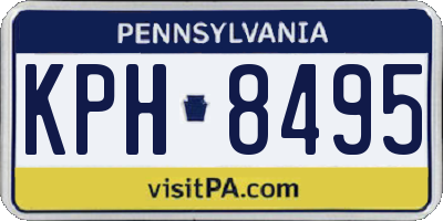 PA license plate KPH8495