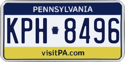 PA license plate KPH8496