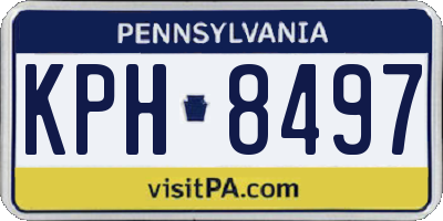 PA license plate KPH8497