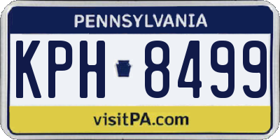 PA license plate KPH8499