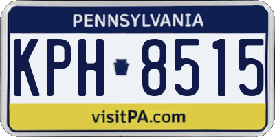 PA license plate KPH8515