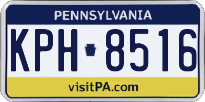 PA license plate KPH8516