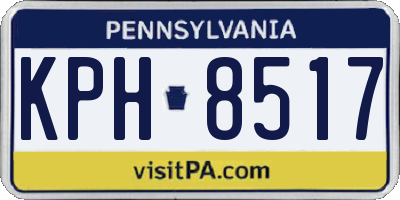 PA license plate KPH8517