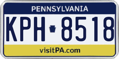 PA license plate KPH8518