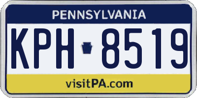 PA license plate KPH8519