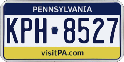 PA license plate KPH8527