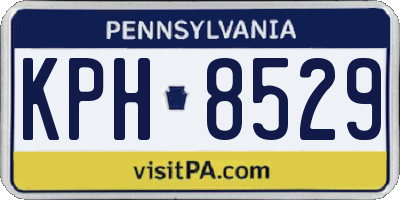 PA license plate KPH8529