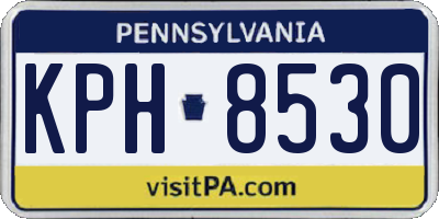 PA license plate KPH8530