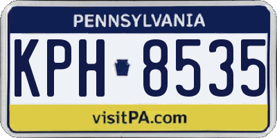 PA license plate KPH8535