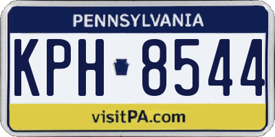 PA license plate KPH8544