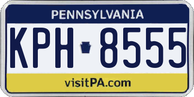 PA license plate KPH8555