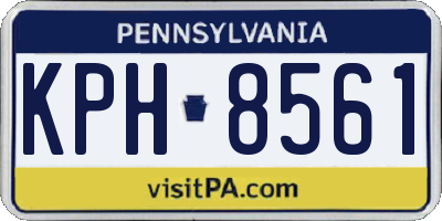 PA license plate KPH8561