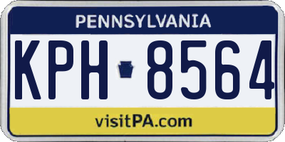 PA license plate KPH8564