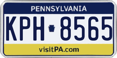 PA license plate KPH8565