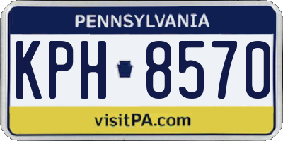 PA license plate KPH8570