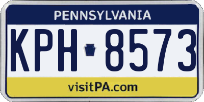 PA license plate KPH8573