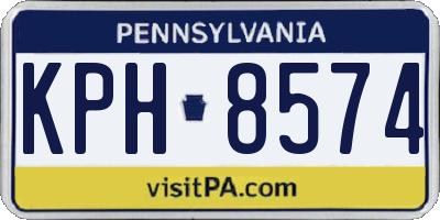 PA license plate KPH8574