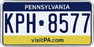 PA license plate KPH8577