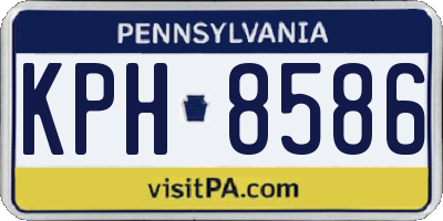 PA license plate KPH8586