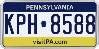 PA license plate KPH8588