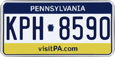 PA license plate KPH8590