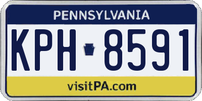 PA license plate KPH8591