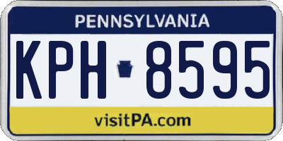 PA license plate KPH8595