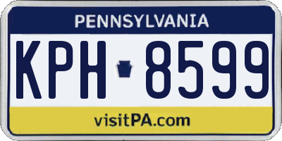 PA license plate KPH8599