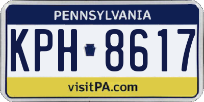 PA license plate KPH8617