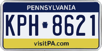 PA license plate KPH8621