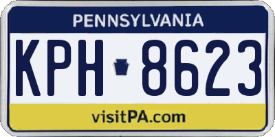 PA license plate KPH8623
