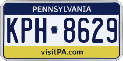 PA license plate KPH8629