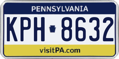 PA license plate KPH8632