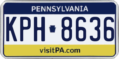 PA license plate KPH8636