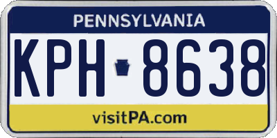 PA license plate KPH8638