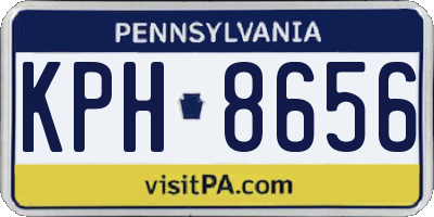 PA license plate KPH8656