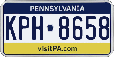 PA license plate KPH8658