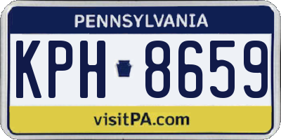 PA license plate KPH8659