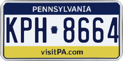 PA license plate KPH8664