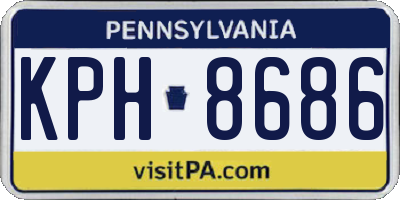 PA license plate KPH8686